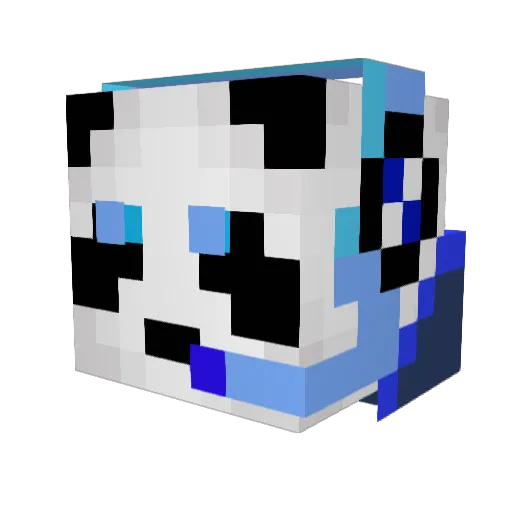 Sckillz Minecraft avatar head, 3D render