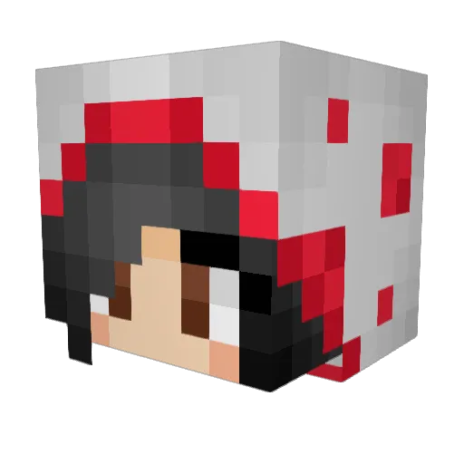 Sckpuppet Minecraft avatar head, 3D render