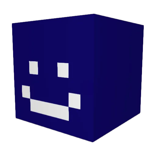 Sckv3r Minecraft avatar head, 3D render