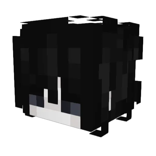 Sclerae Minecraft avatar head, 3D render