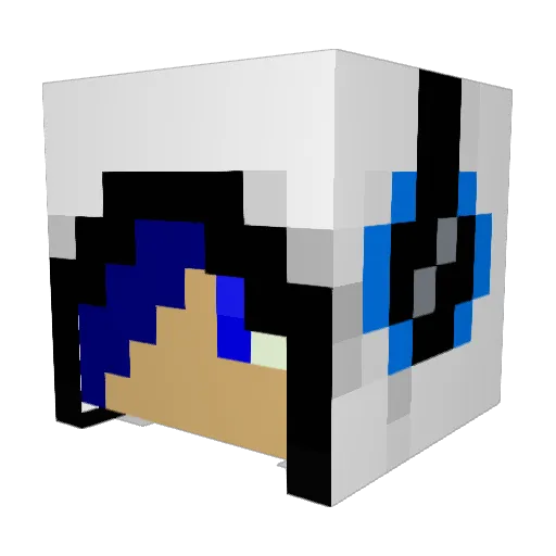 SclockSK Minecraft avatar head, 3D render