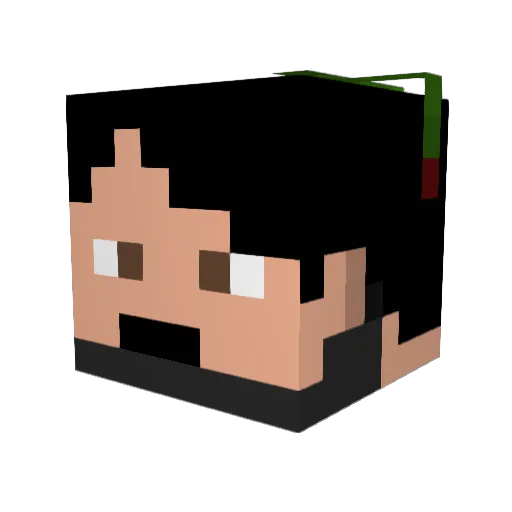 Sclotth Minecraft avatar head, 3D render