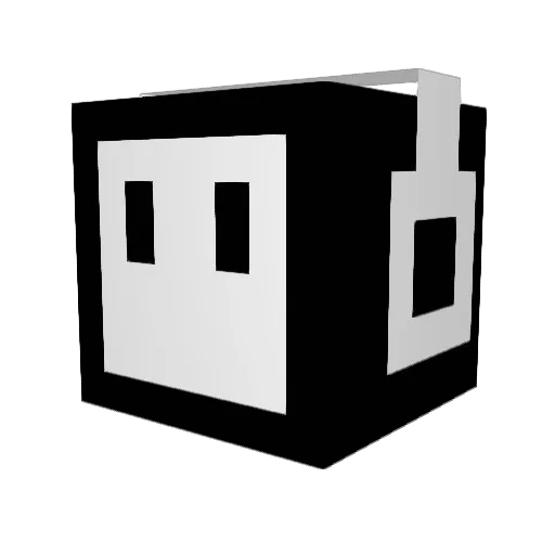 ScoTama Minecraft avatar head, 3D render