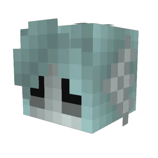 Scoager Minecraft avatar head, 3D render