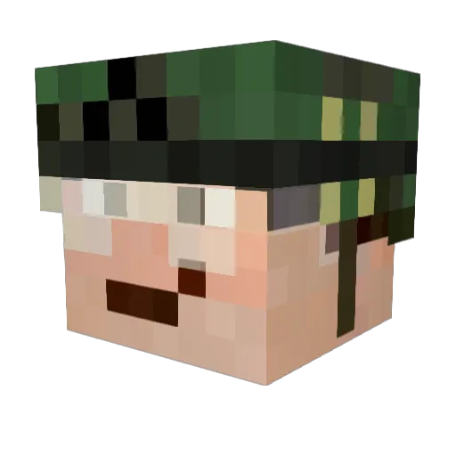 ScobleRune Minecraft avatar head, 3D render