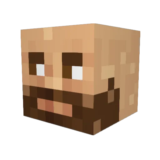 ScofieX Minecraft avatar head, 3D render