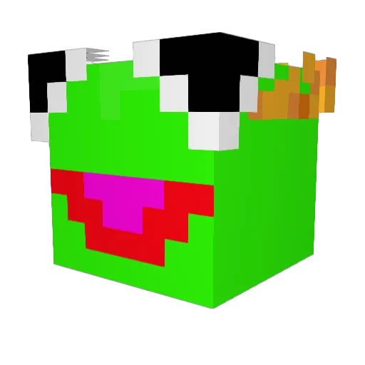 Scoliosyd Minecraft avatar head, 3D render