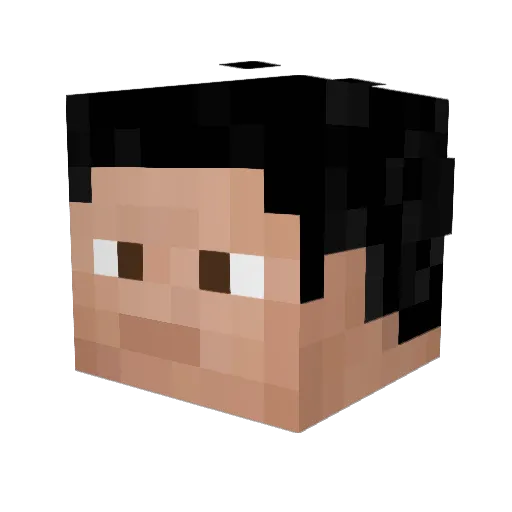 Sconimo Minecraft avatar head, 3D render