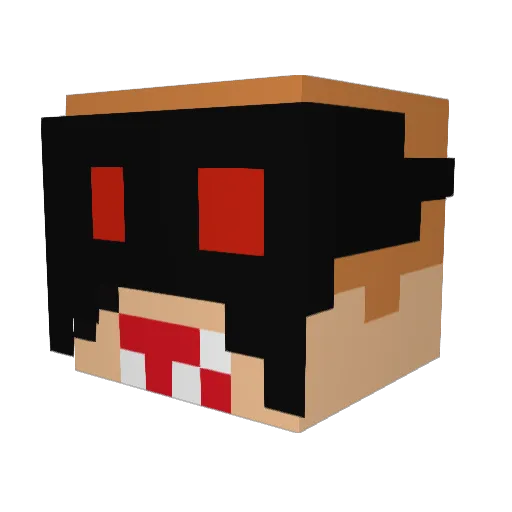 SconvictoDG Minecraft avatar head, 3D render