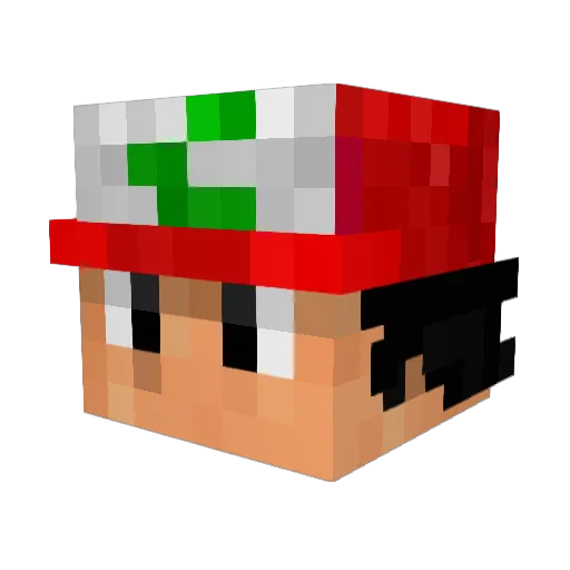 ScoobyDooDave Minecraft avatar head, 3D render