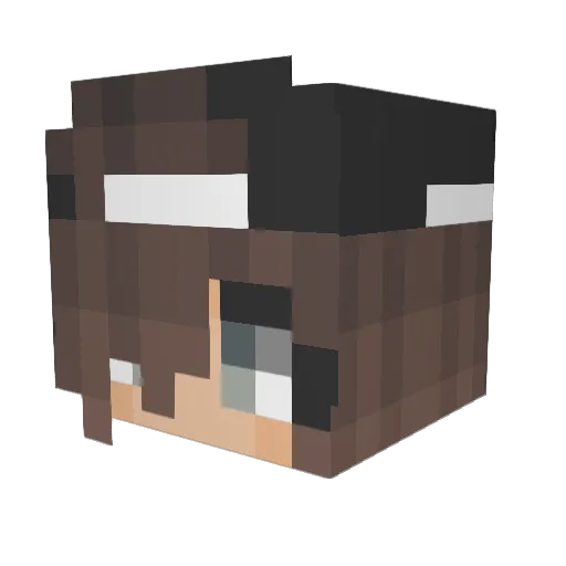 ScoobyySnaccc Minecraft avatar head, 3D render