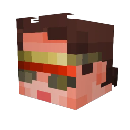 Scoooter2429 Minecraft avatar head, 3D render