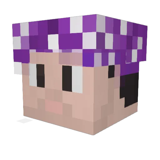 ScoopsAlex Minecraft avatar head, 3D render