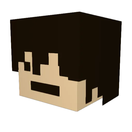 Scoops_mc Minecraft avatar head, 3D render
