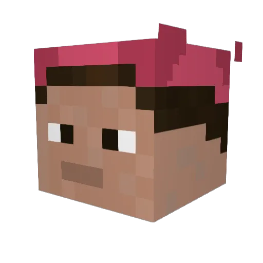 ScooterPuffJr Minecraft avatar head, 3D render