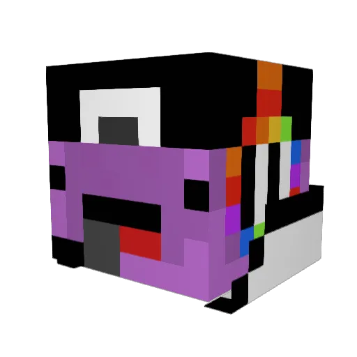 Scooters Minecraft avatar head, 3D render