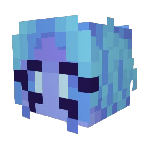 Scope771 Minecraft avatar head, 3D render