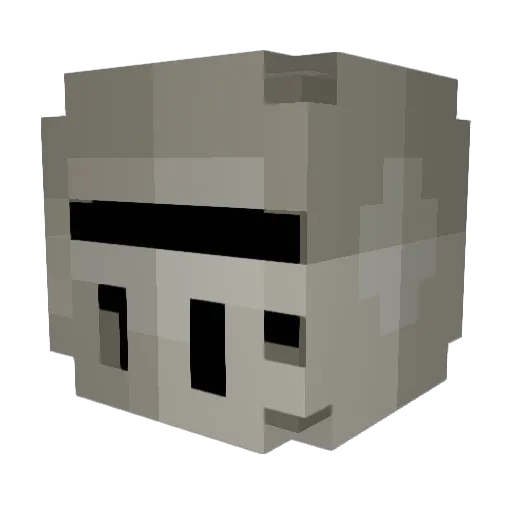 Scopedcrest Minecraft avatar head, 3D render