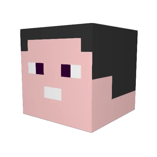 Scopespy Minecraft avatar head, 3D render