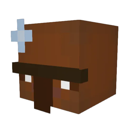 Scopez531 Minecraft avatar head, 3D render