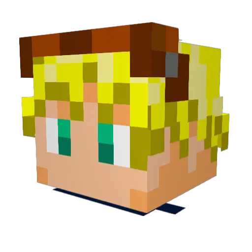 ScorTexX21 Minecraft avatar head, 3D render