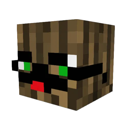 Scorblia Minecraft avatar head, 3D render