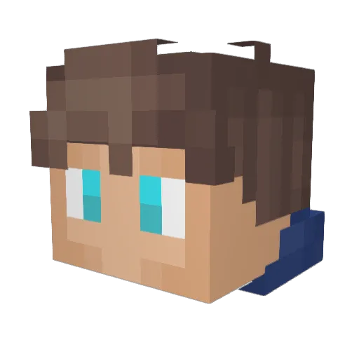 Scorbunny1000 Minecraft avatar head, 3D render