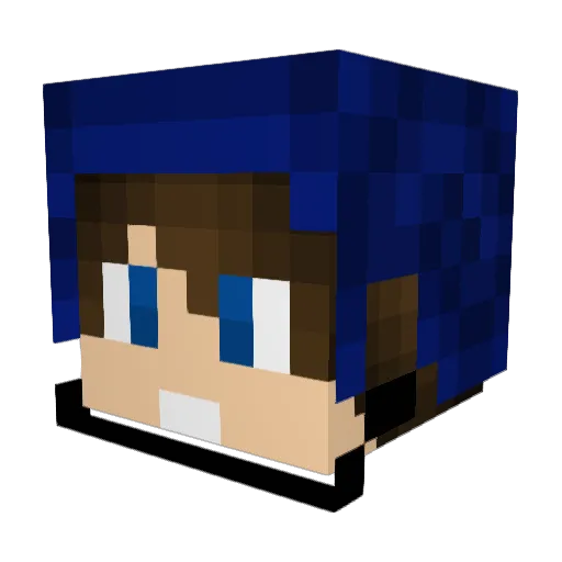 Scorch78 Minecraft avatar head, 3D render