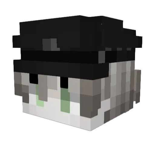 ScorchEleven Minecraft avatar head, 3D render