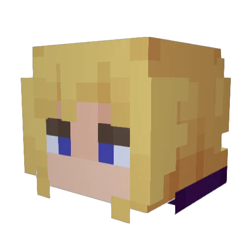 Scorch_dragon_64 Minecraft avatar head, 3D render