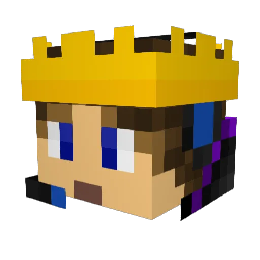 Scorch_xyz Minecraft avatar head, 3D render