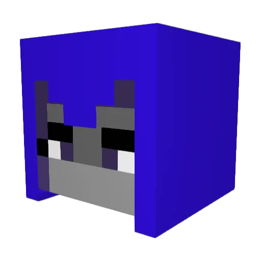 ScorchedPanda Minecraft avatar head, 3D render