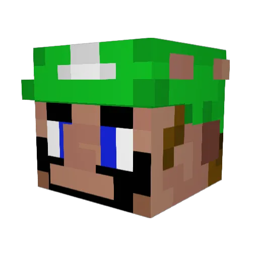 Scorched_Peach Minecraft avatar head, 3D render