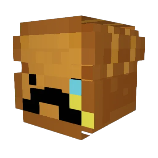 Scorcher33 Minecraft avatar head, 3D render