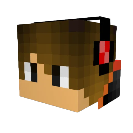 Scorching_Silver Minecraft avatar head, 3D render