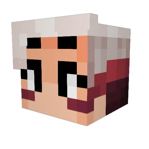 Scorfuma Minecraft avatar head, 3D render
