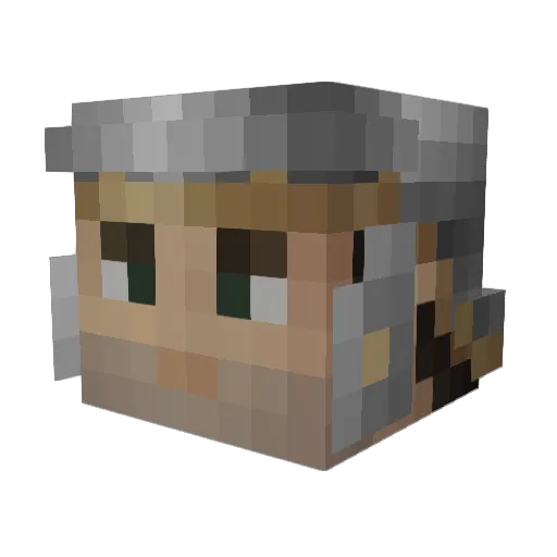 Scorn5 Minecraft avatar head, 3D render