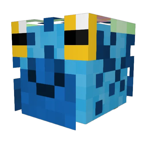 ScorniestHub Minecraft avatar head, 3D render