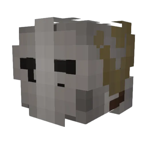 Scorp1191 Minecraft avatar head, 3D render