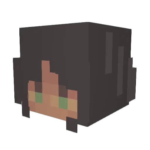 Scorpia413 Minecraft avatar head, 3D render