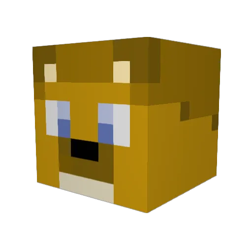 ScorpiaPlayz Minecraft avatar head, 3D render