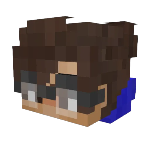Scorpian631 Minecraft avatar head, 3D render