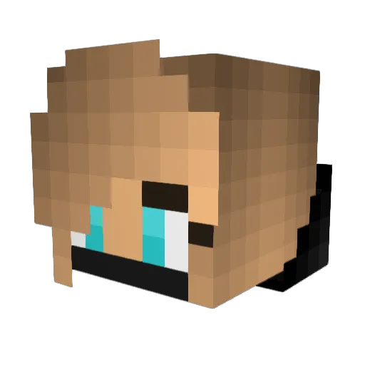 Scorpiana Minecraft avatar head, 3D render