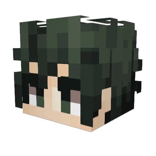 Scorpio_X Minecraft avatar head, 3D render