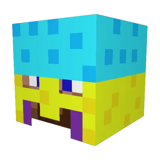 Scorpiogurl Minecraft avatar head, 3D render