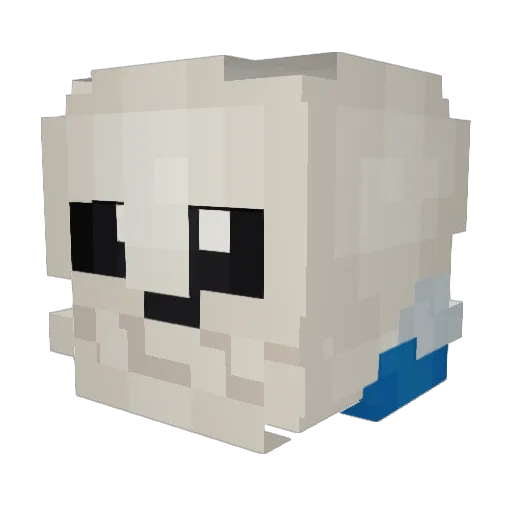 ScorpionHZ Minecraft avatar head, 3D render