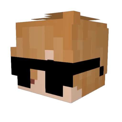 Scorpion_13 Minecraft avatar head, 3D render