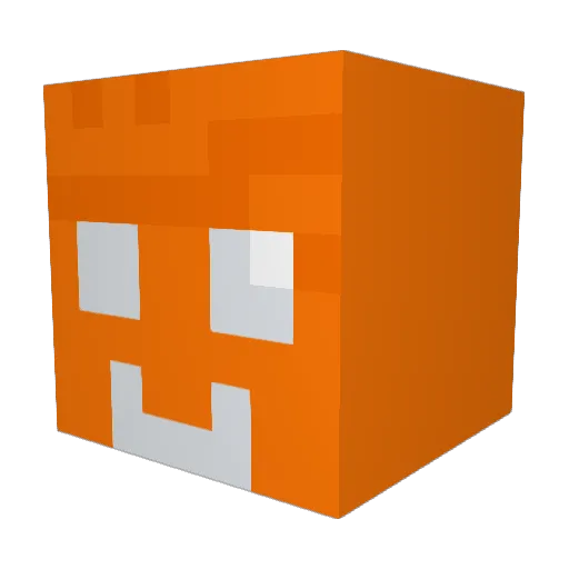 Scorpionburschi Minecraft avatar head, 3D render