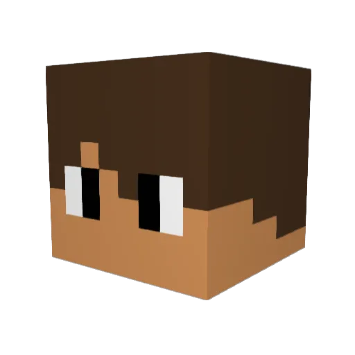 Scorpioneyes97 Minecraft avatar head, 3D render