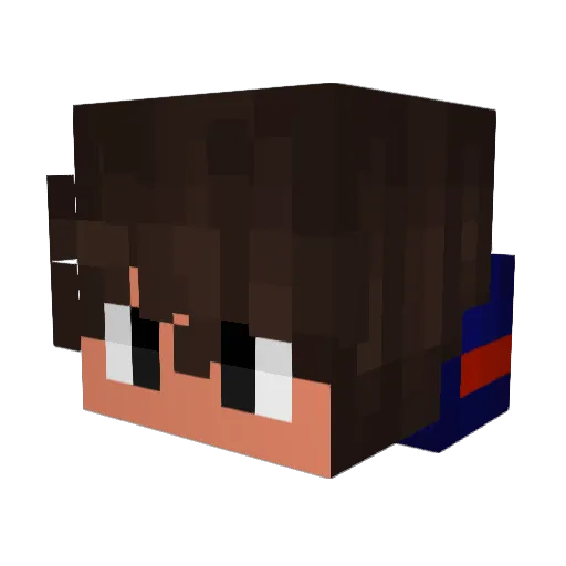 Scorpionking2 Minecraft avatar head, 3D render